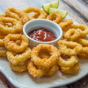 Golden Calamari Rings