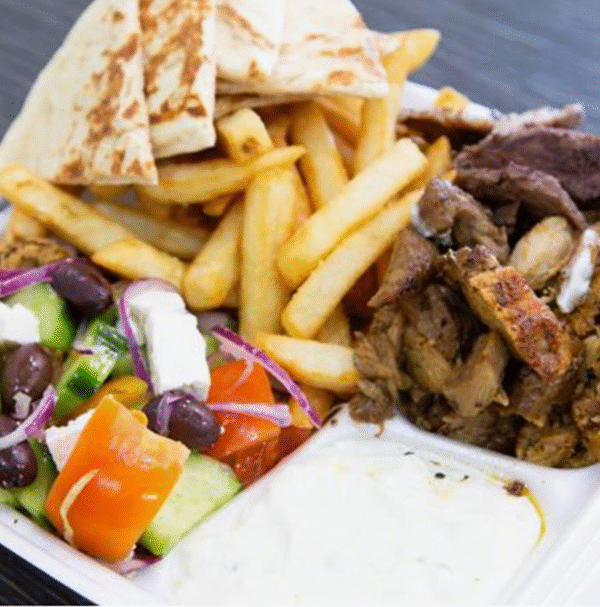 Open Charcoal Yiros Box