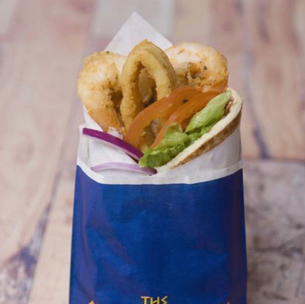 The Squid and Prawn Yiros